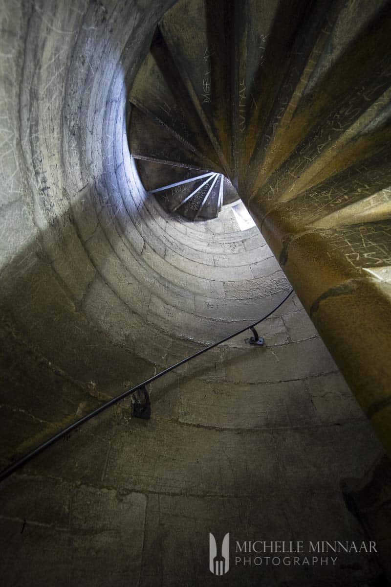 A spiral staircase in York