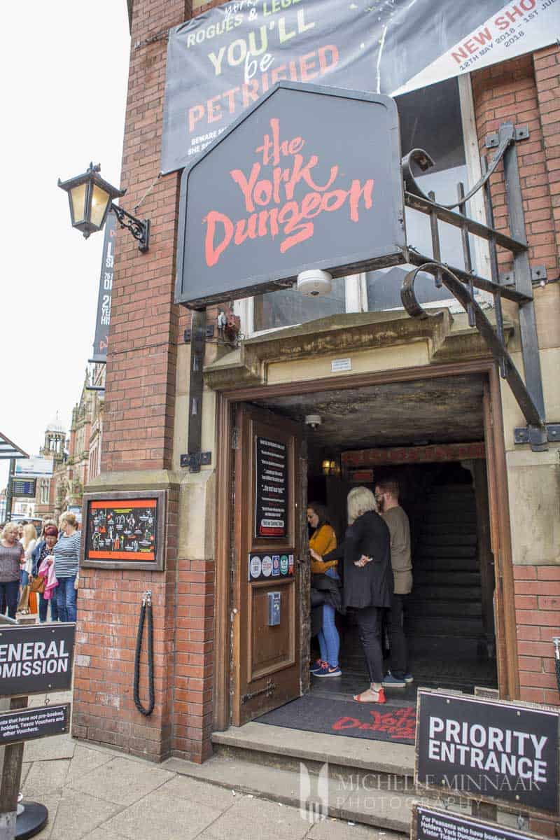 The exterior of the York Dungeon, one of the best things to do in York 