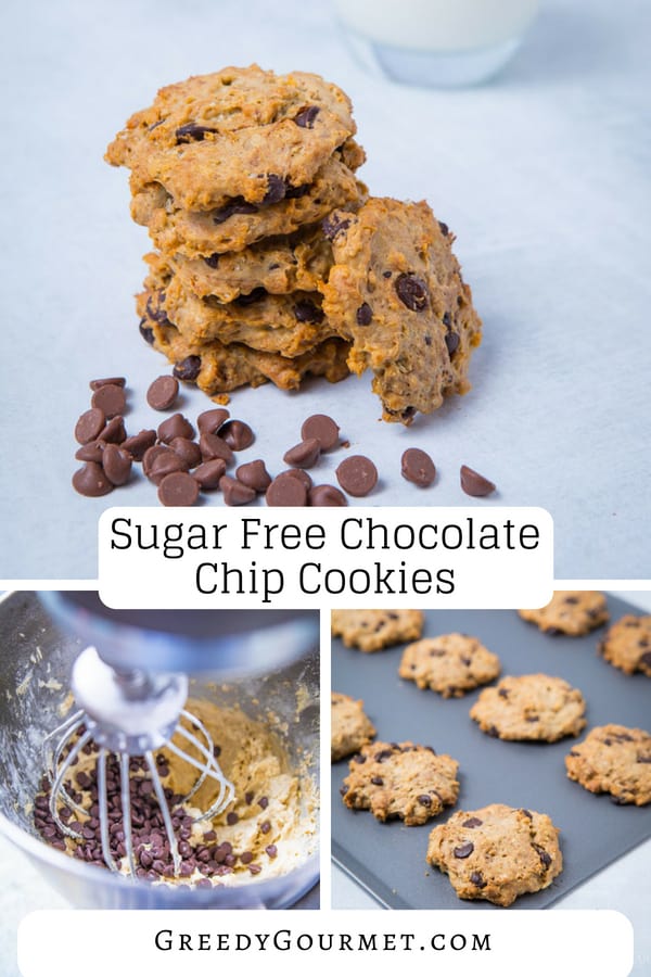 sugar free chocolate chip cookies pin