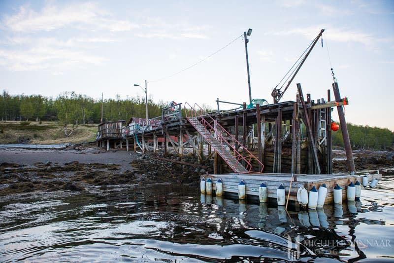 The run down dock of the King Crab Safari 