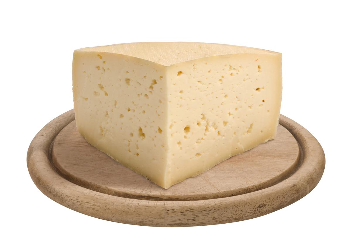 A chunk of zamorano cheese as a manchego cheese substitutes