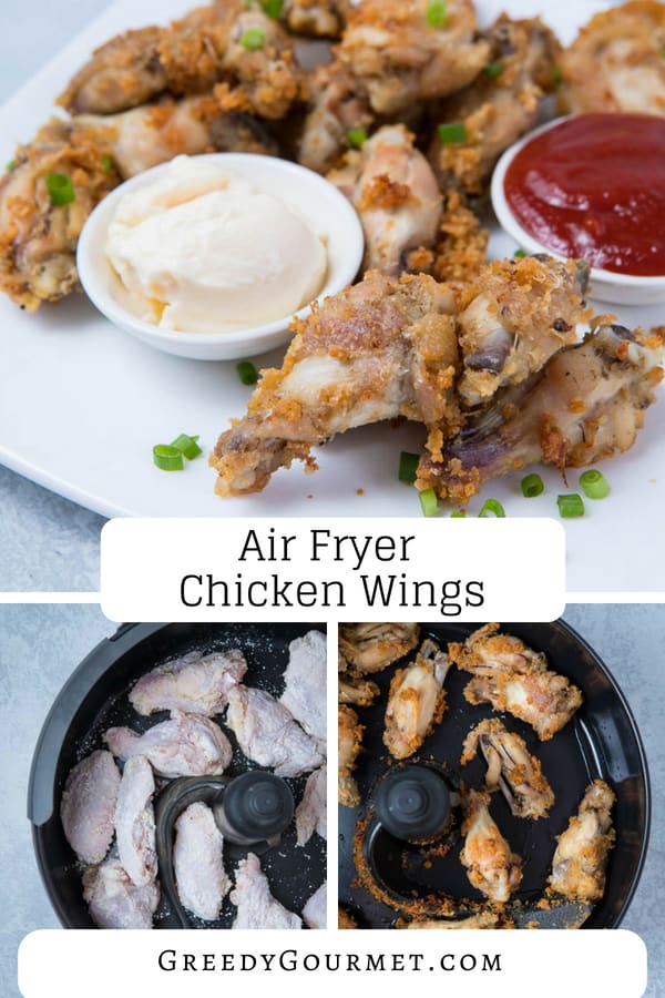 air fryer chicken wings pin