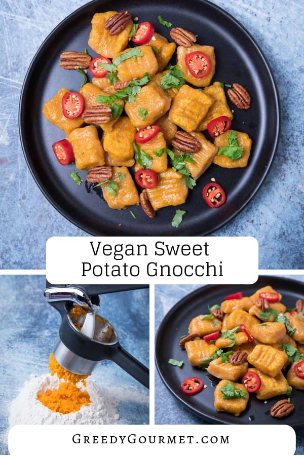 vegan sweet potato gnocchi pin