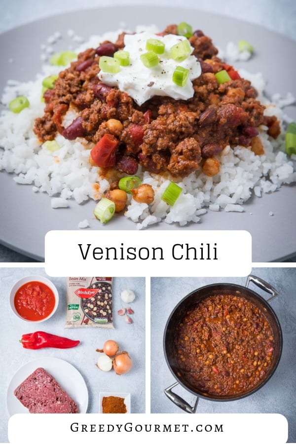 Make this venison chili and you'll replace it as your favourite in comparison to the traditional beef chili recipe. A tasty & spicy venison chili recipe. #chilli #venison