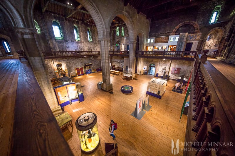 The interior of norwich castle museum