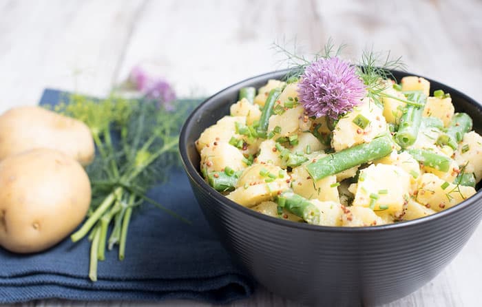 Potato salad with greenbeans