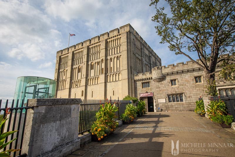 The exterior of norwich castle museum