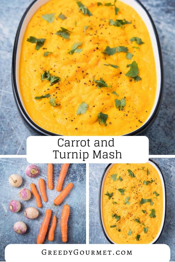 Replicate this carrot and turnip mash recipe in just a few steps. Substitute with other root vegetables. Add herbs such as thyme & spices for extra flavour.