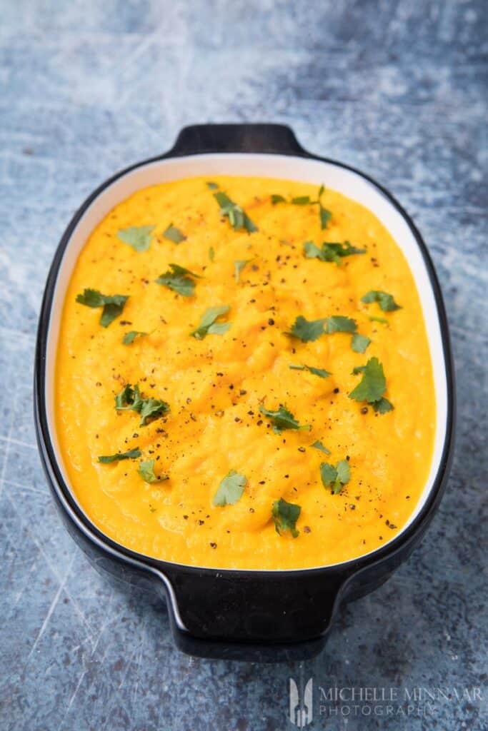 carrot and turnip mash in a crockpot