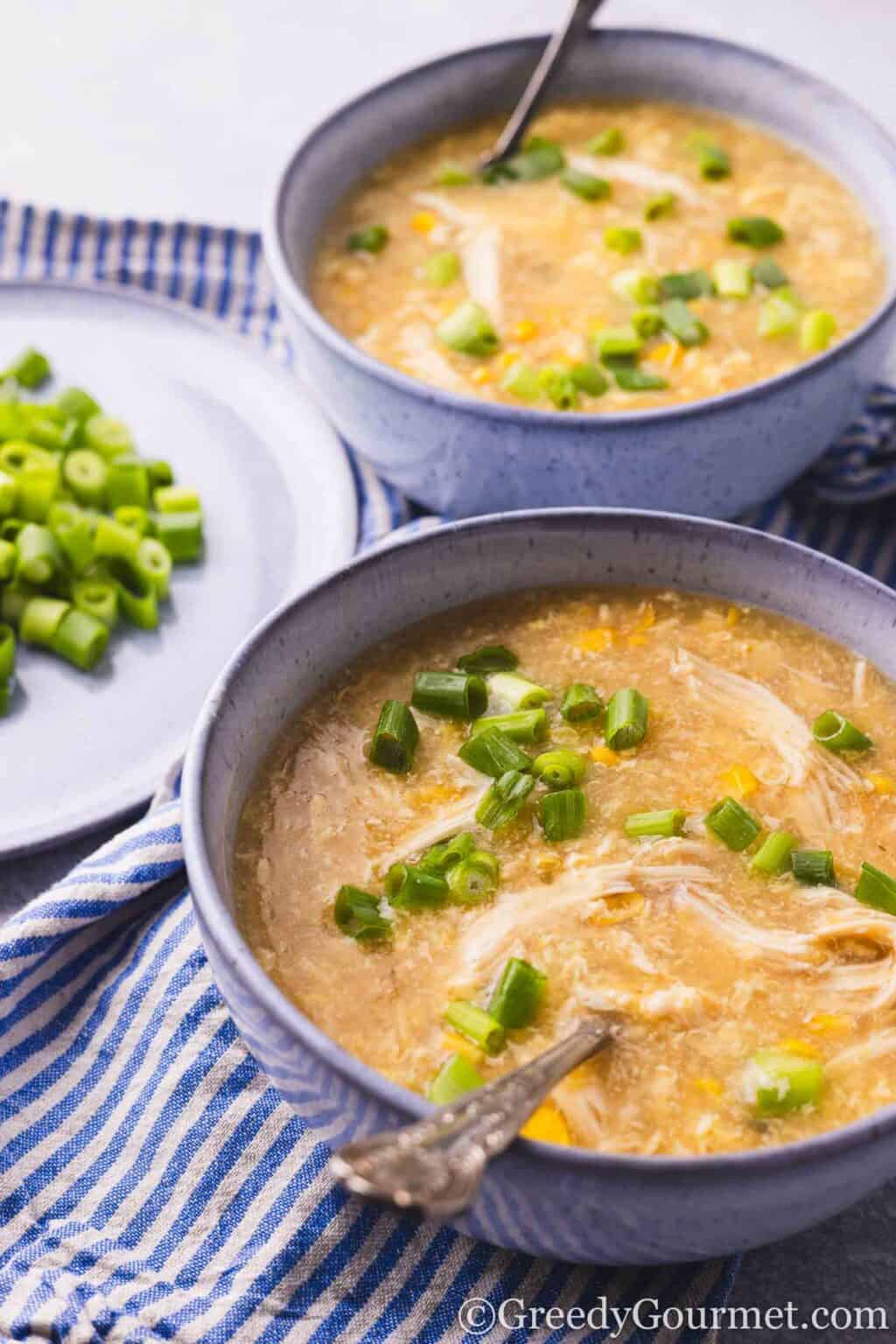 Chinese Chicken And Sweetcorn Soup | Greedy Gourmet