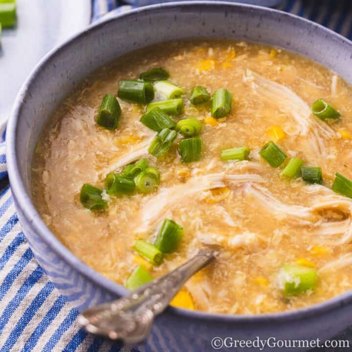 Chinese Chicken And Sweetcorn Soup | Greedy Gourmet