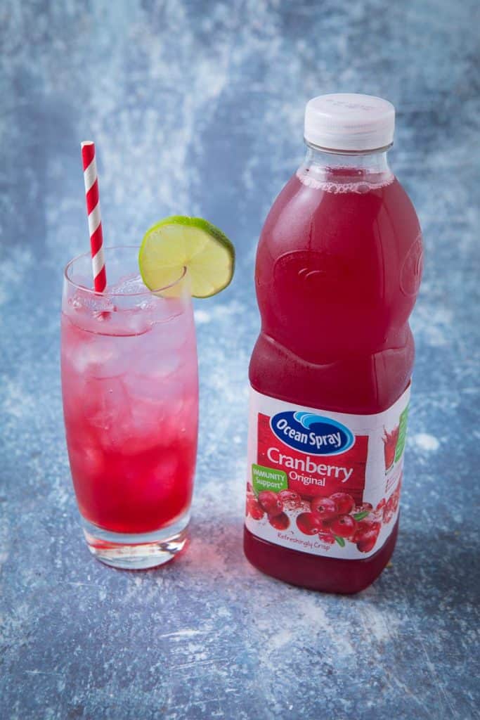 Once long beach iced tea and one bottle of ocean spray cranberry juice