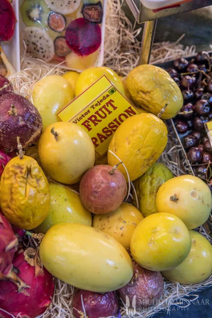 Yellow fruit basket 