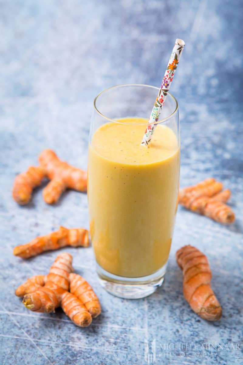 An orange smoothie