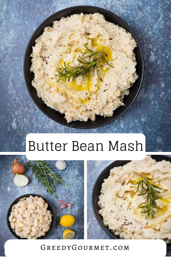 A herby butter bean mash with rosemary. Make this simple and vegan butter bean mash recipe in just a matter of minutes. It is inexpensive and nutritious. 