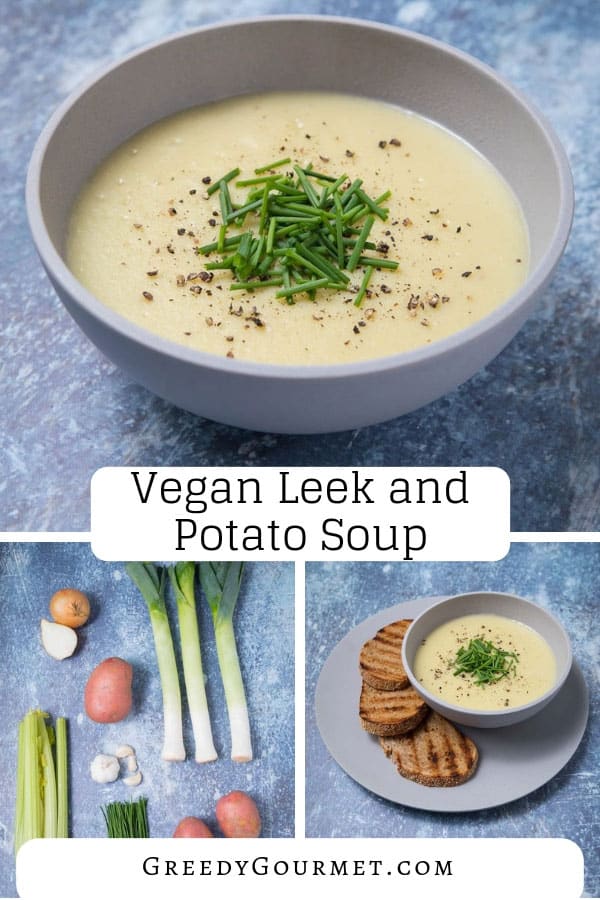 Make this tasty vegan leek and potato soup recipe. It is creamy, perfectly spiced and absolutely vegan! Read more on the different variations of this soup. 