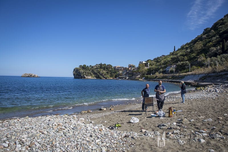 A beach in Sicily 