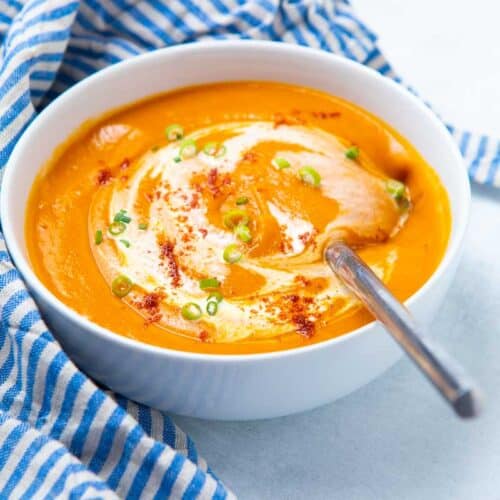 Sweet Potato And Red Pepper Soup A Quick And Completely Healthy Soup