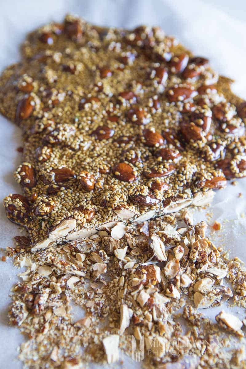 Almond Brittle sliced