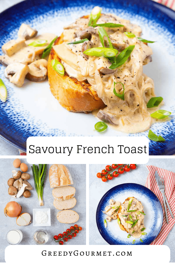 Make this amazing savoury french toast for brunch, breakfast, lunch, dinner, whatever! It is so easy and simple, you'll want to make it every day. Enjoy!