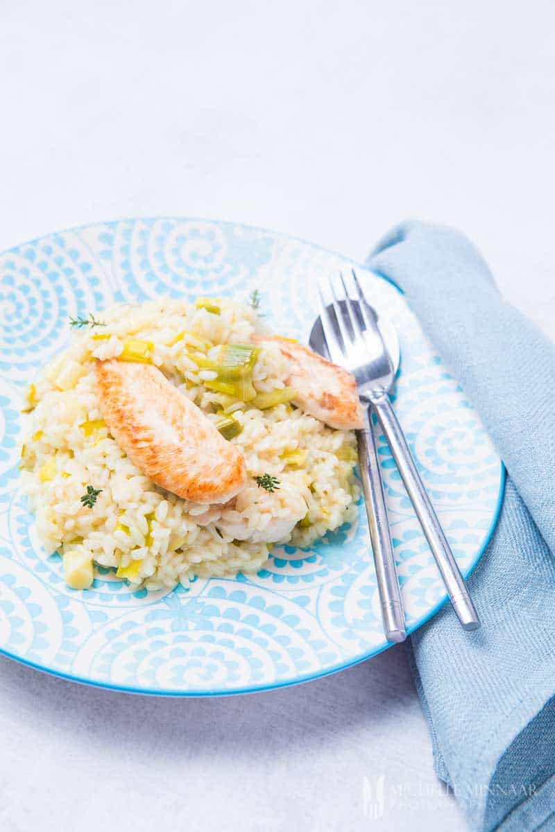 Chicken and Leek Risotto.