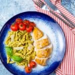 Chicken pesto and pasta