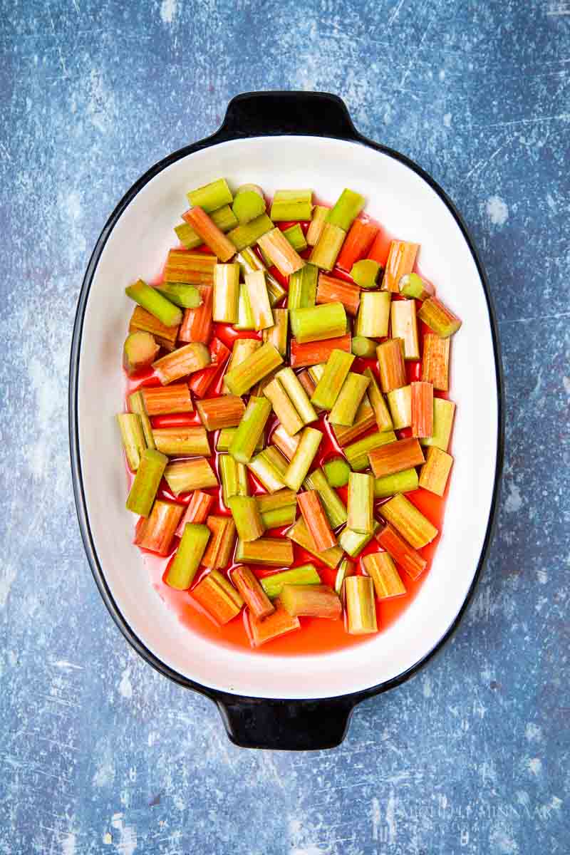 Cooked rhubarb