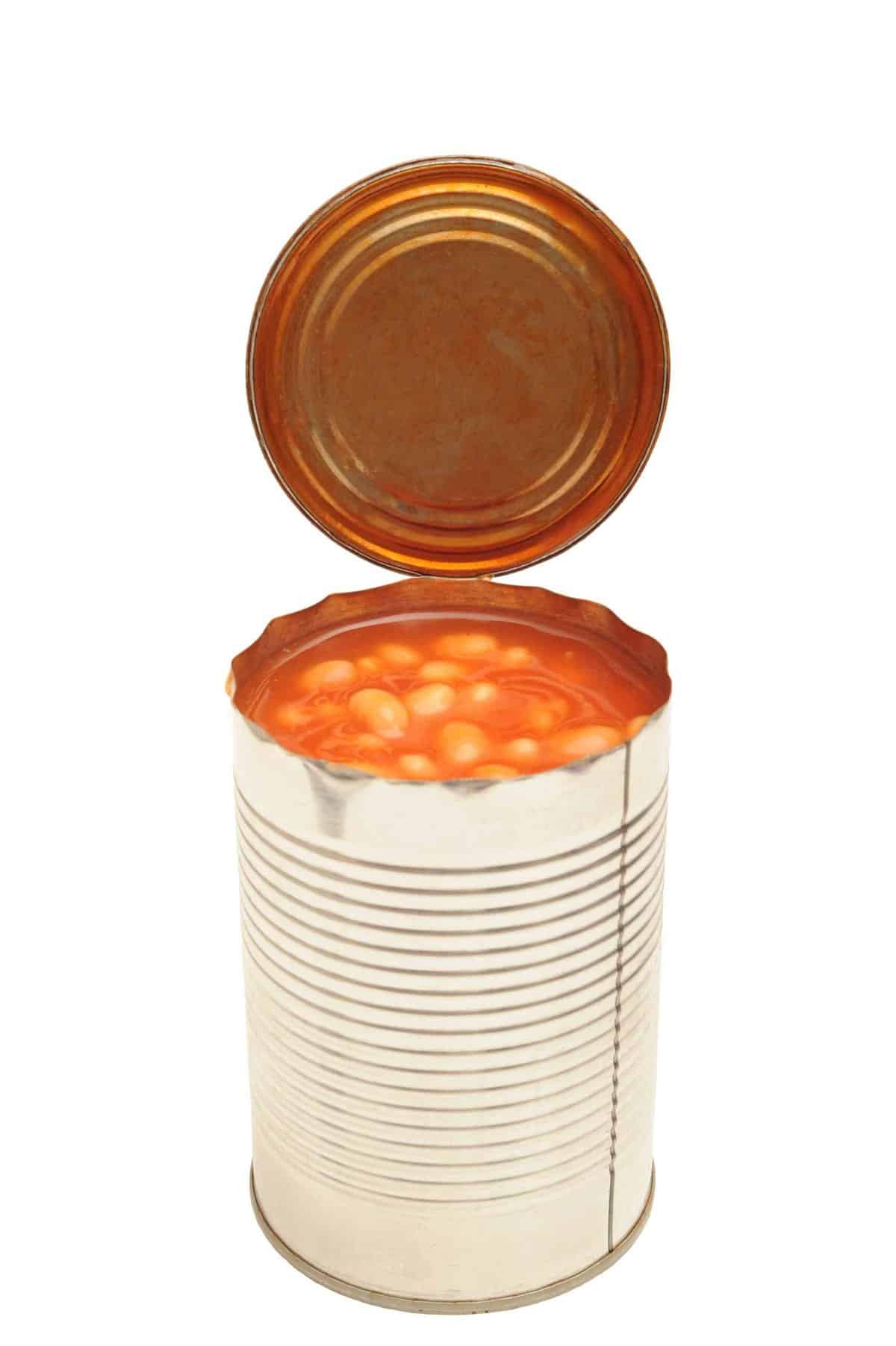 How to freeze baked beans from a can