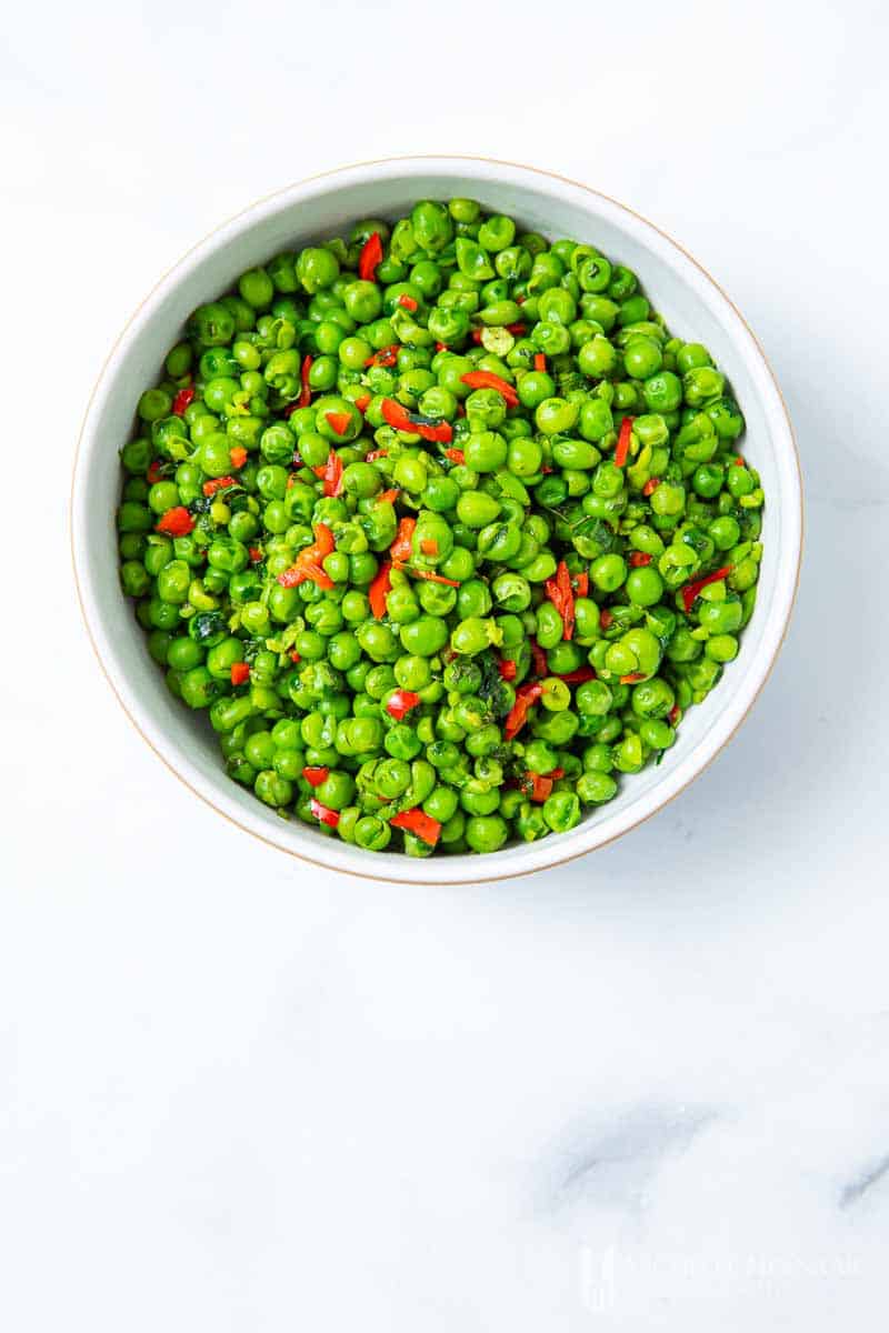 Aerial view of macho peas