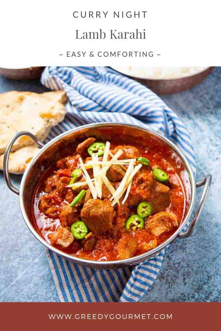 Bowl of lamb karahi