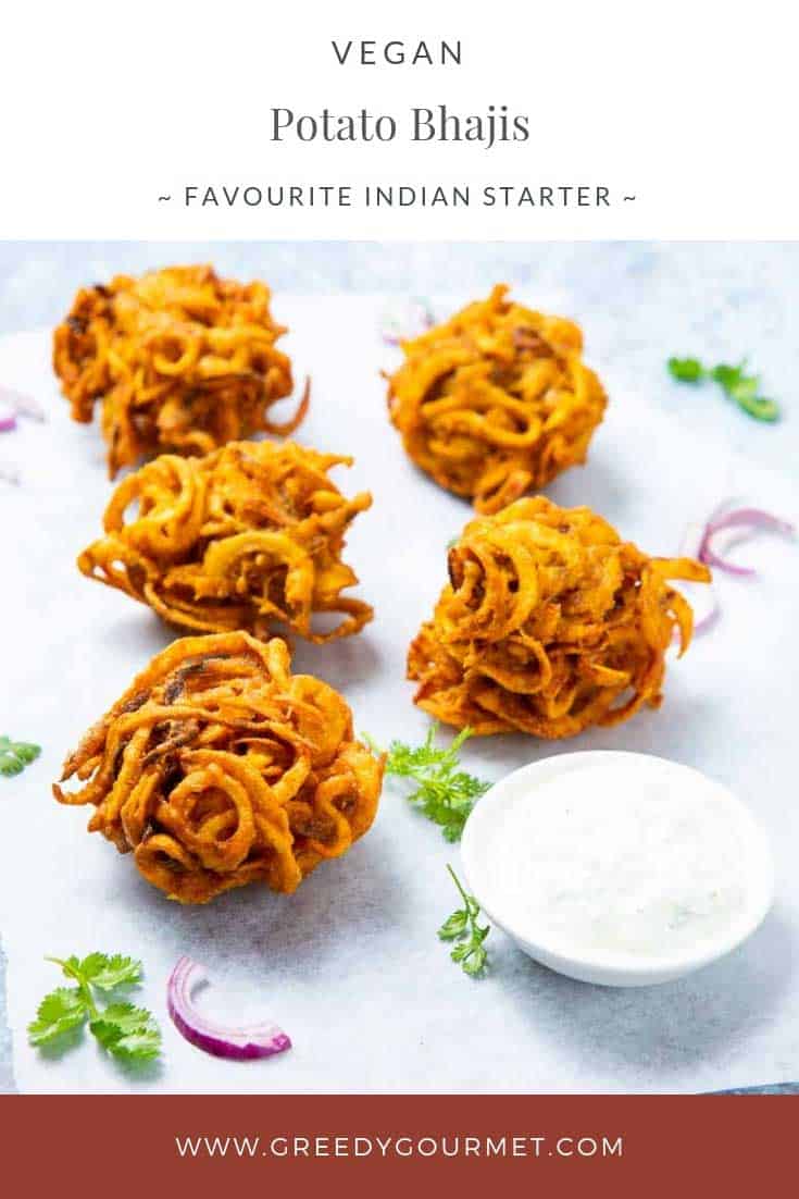 Balls of potato bhajis