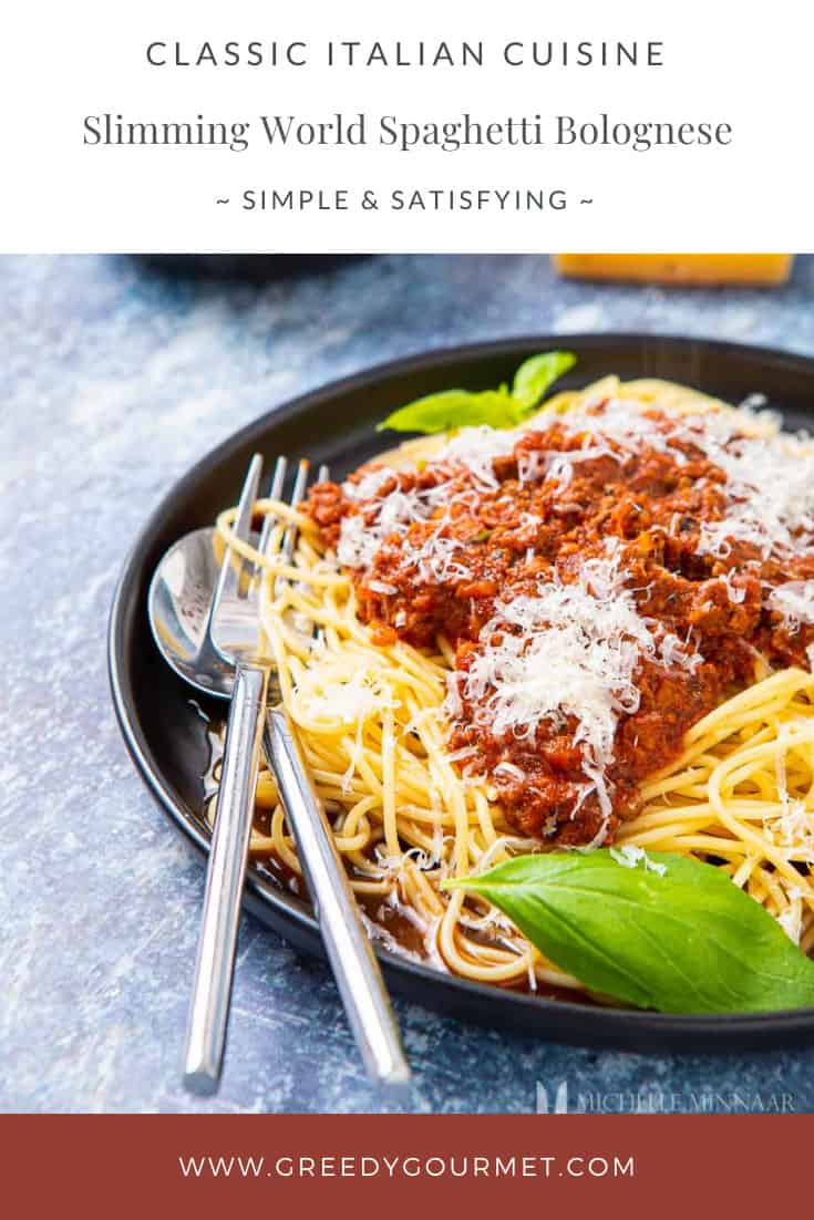 Plaste of slimming world spaghetti bolognese