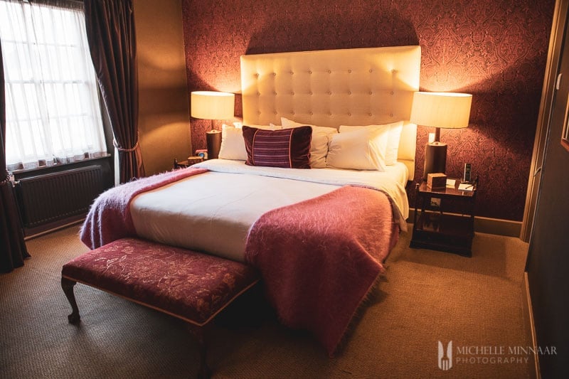 Bedroom at the Feathers 