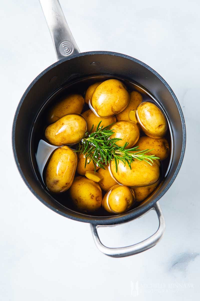 Potatoes boiling 