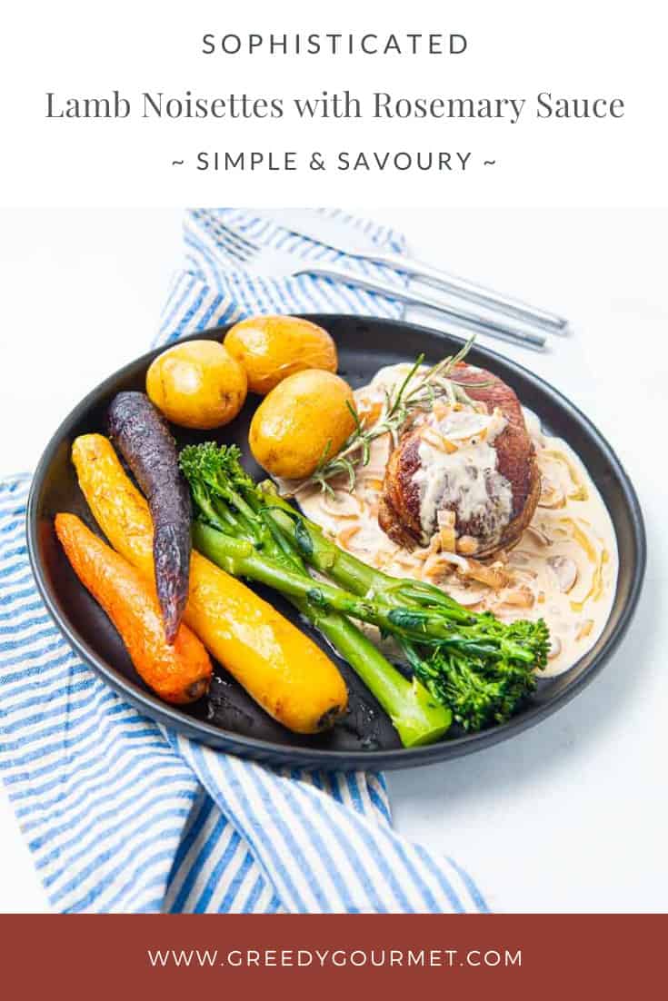 Plate of Lamb noisettes and root vegetables 