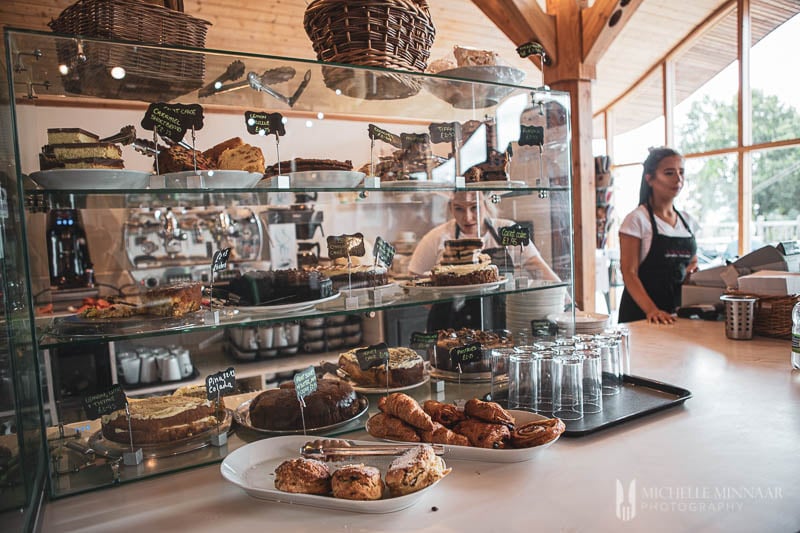 Pastries in a bakery