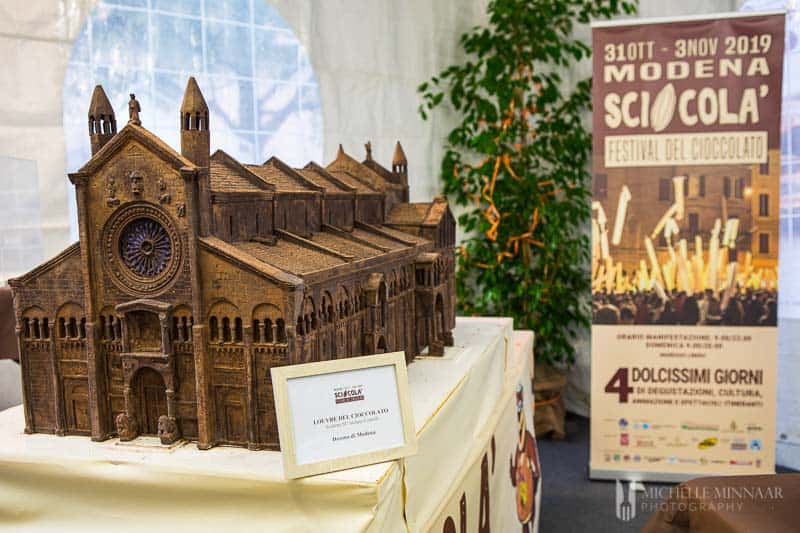 Piazza Matteotti made out of chocolate.