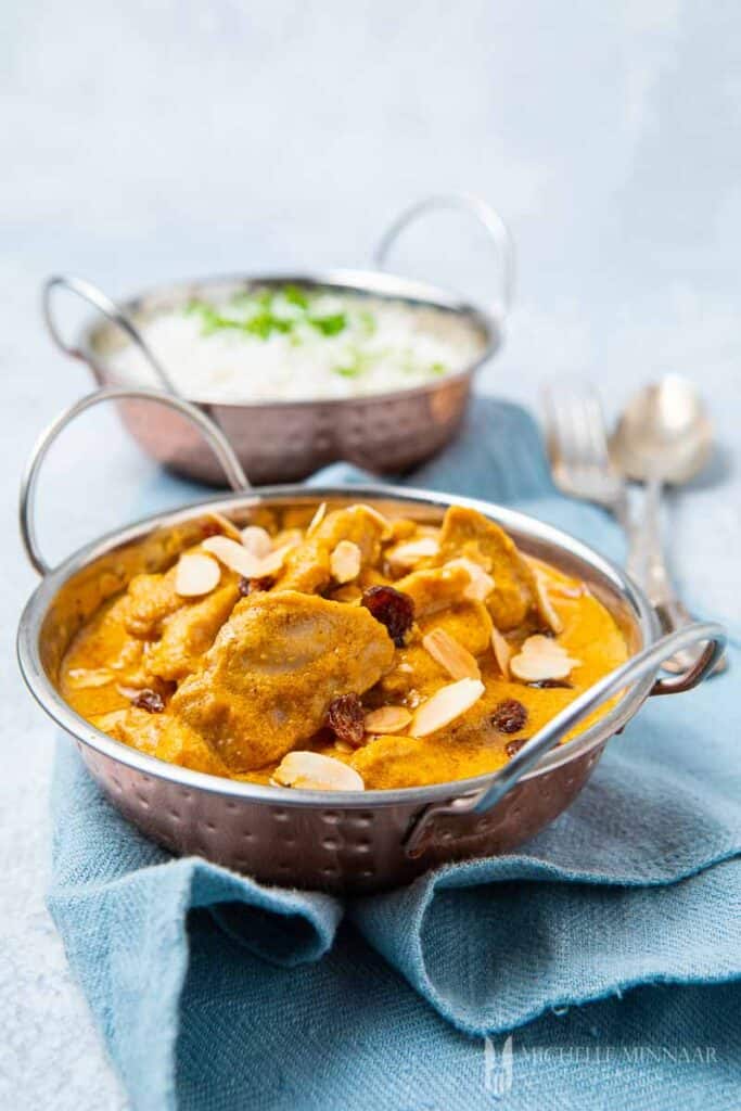 Close up of Indian curry dish 