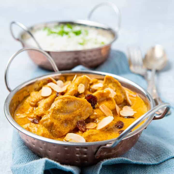 Close up of Indian curry dish