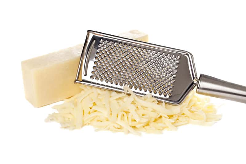 Grated mozzarella cheese