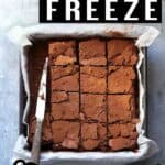 How to freeze brownies