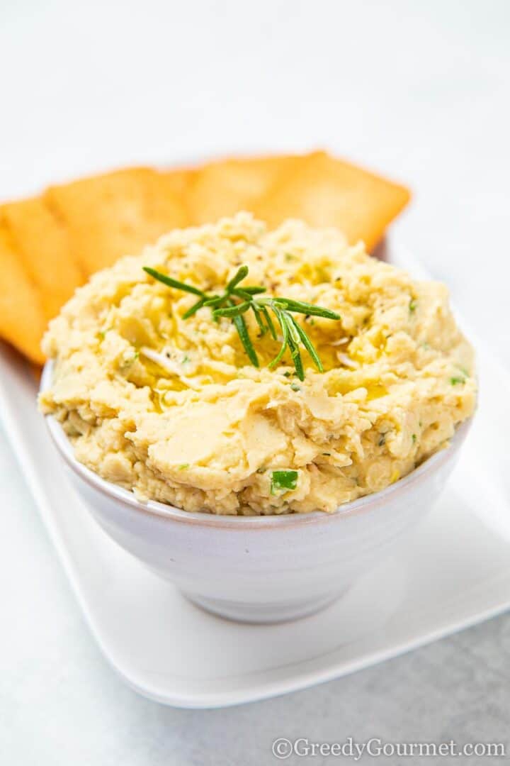 White Bean Dip A Healthy Vegan Dip Recipe Greedy Gourmet