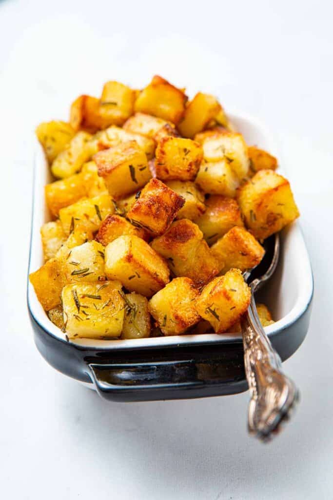 Parmentier Potatoes (Cubed Potatoes) - The Dinner Bite