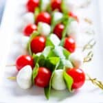 caprese skewers with balsamic