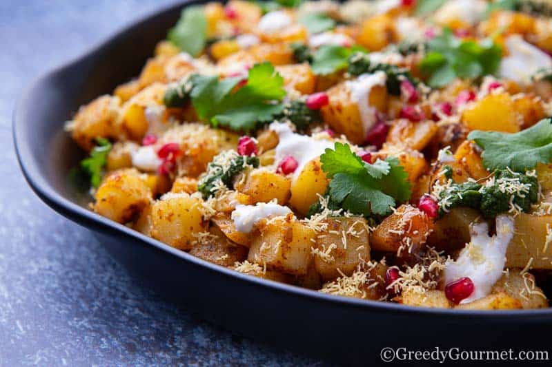 Aloo Chaat: The Classic Indian Potato Snack | Greedy Gourmet