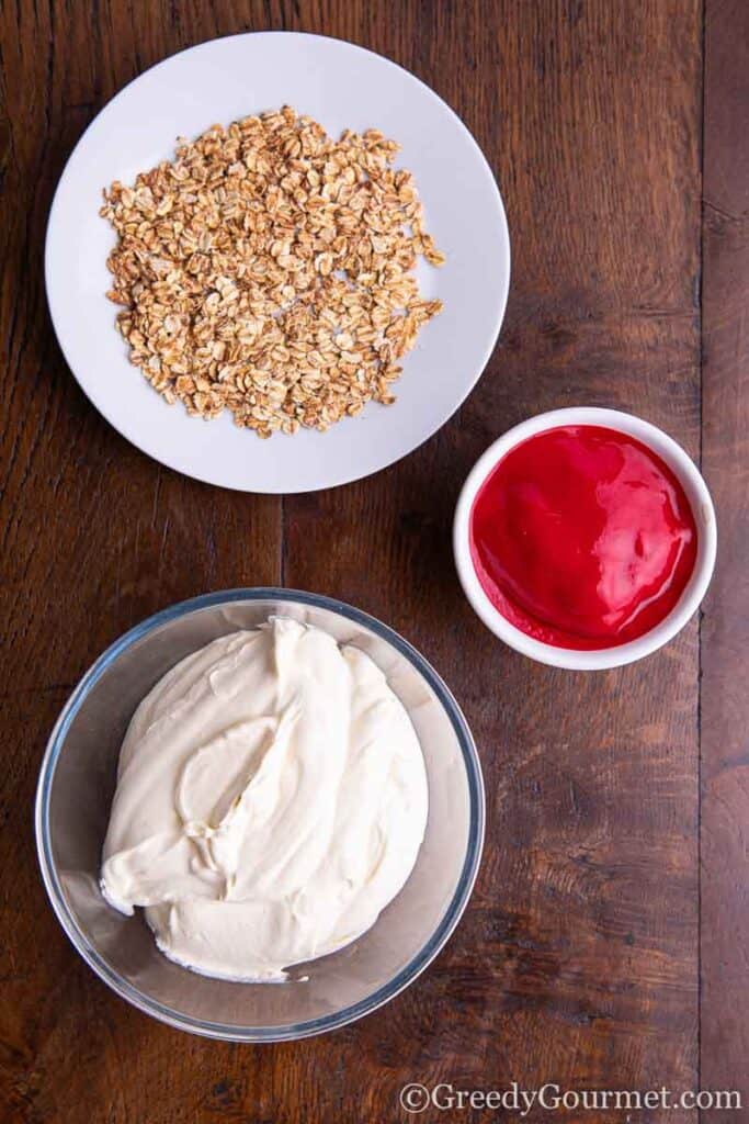 Ingredients to make burns night pudding