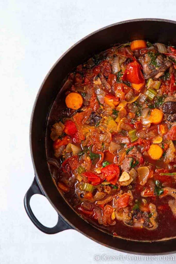 Bowl of spanish oxtail stew