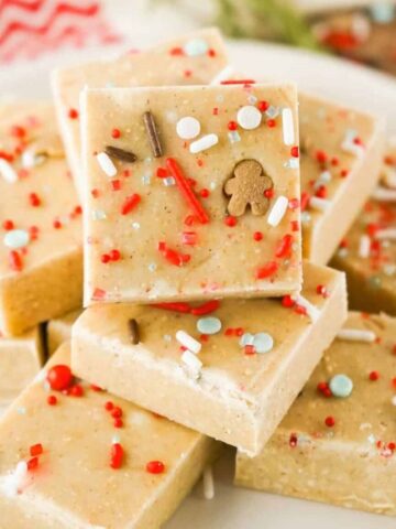 Gingerbread fudge for Christmas treats.