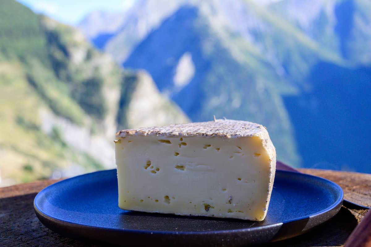 Block of Beaufort cheese