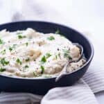 Bowl of a celery root recipe